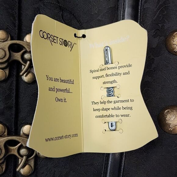 Corset Story Steampunk Corset With Chains Renaissance Gothic Cosplay Victorian - Picture 7 of 16